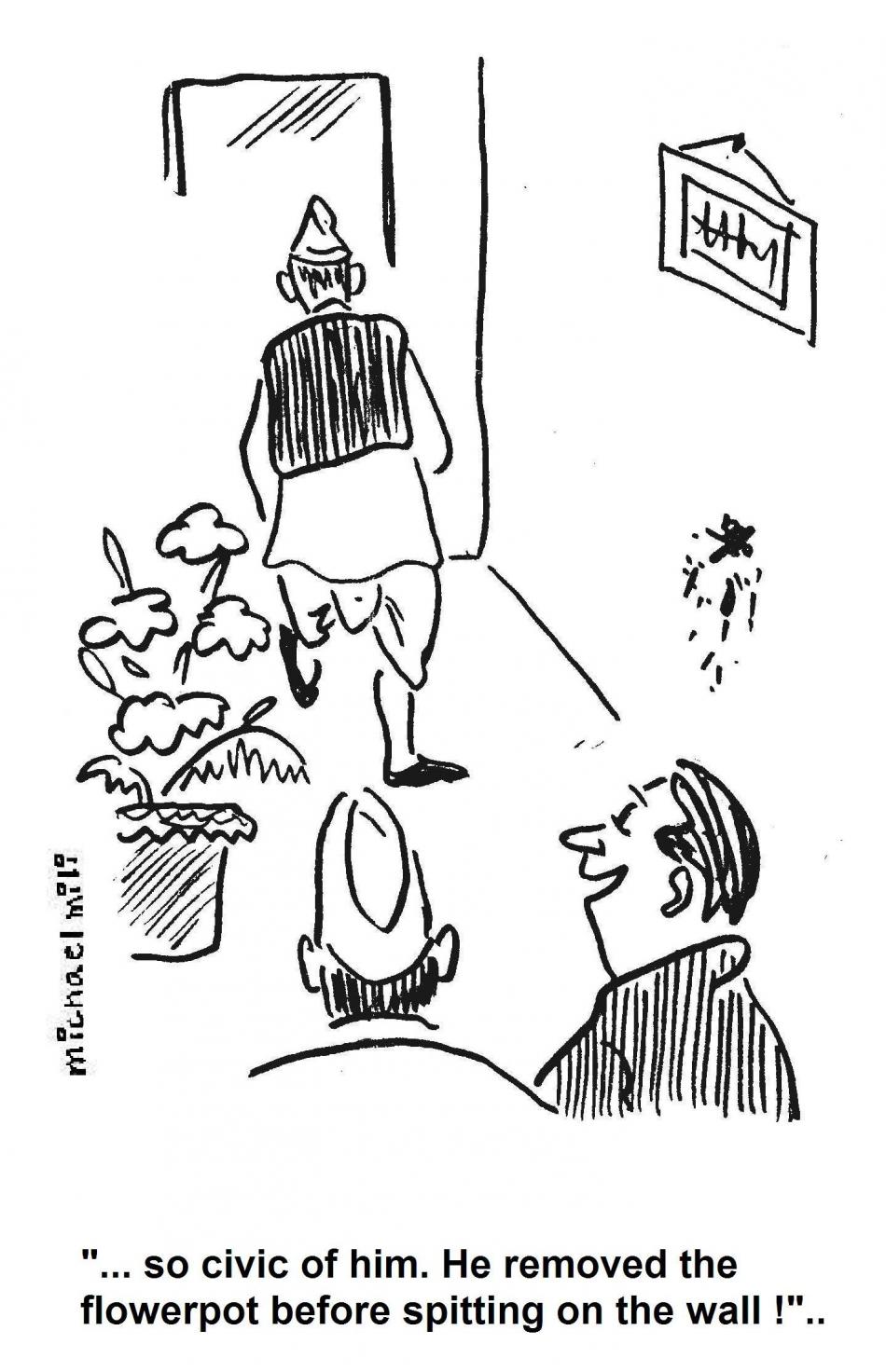 Untitled cartoon by Michael Mili
