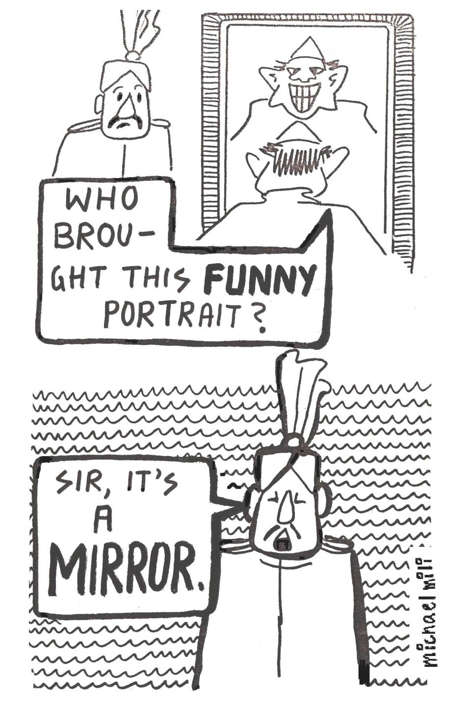 Untitled cartoon by Michael Mili