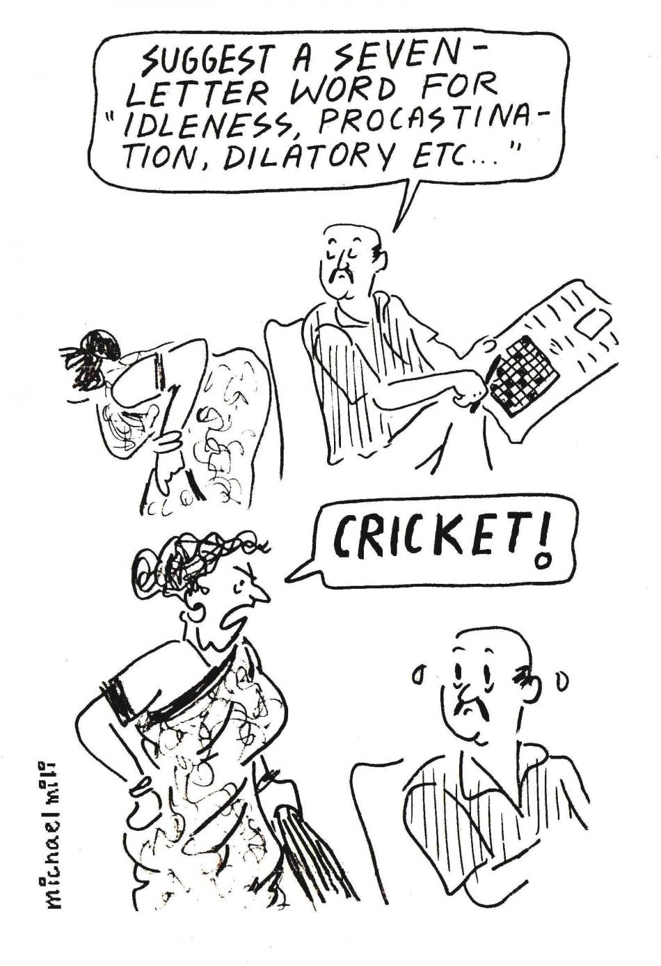 Untitled cartoon by Michael Mili