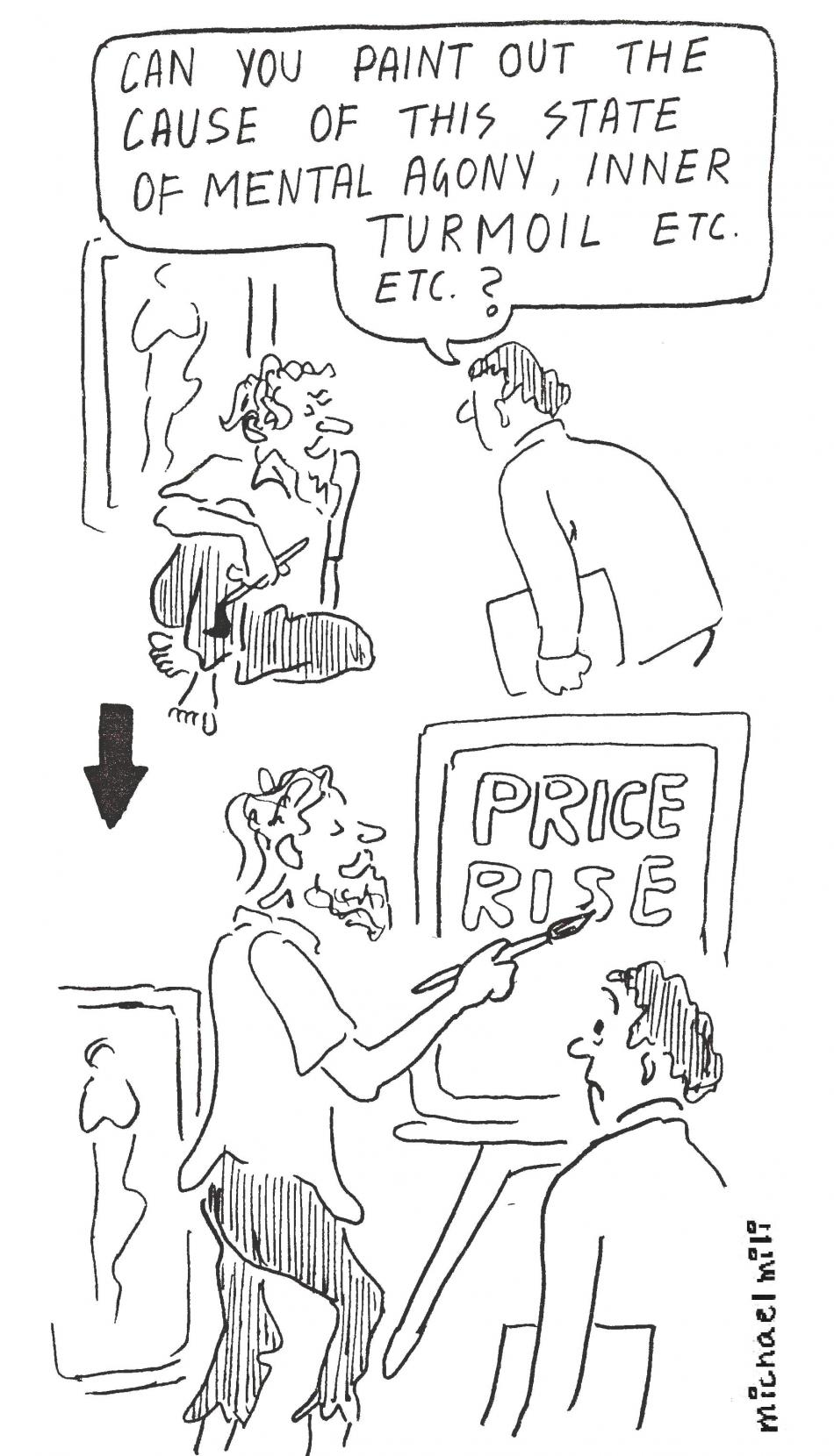 Untitled cartoon by Michael Mili